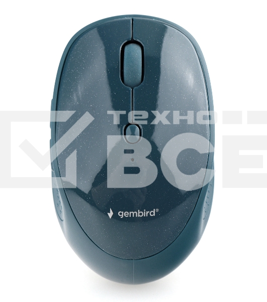 Мышь беспроводная Gembird MUSW-550 синий, 1600 dpi, радиоканал, Bluetooth, USB, кнопки - 6