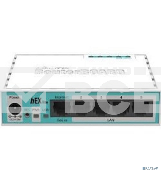 Маршрутизатор MikroTik RB750r2 hEX lite 5x10/100 Mbps