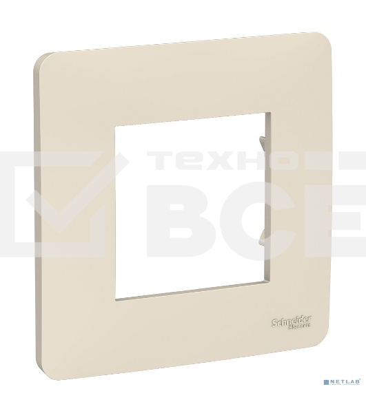 Рамка 1-м UNICA STUDIO беж. SchE NU200244