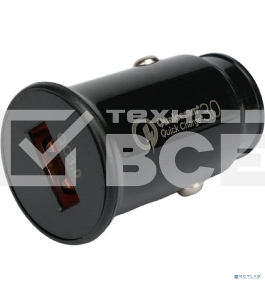 Автомобильное зарядное устройство Cablexpert MP3A-UC-CAR22, 18Вт, быстрая зарядка QC3.0, 1 порт USB