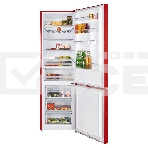 Холодильник Maunfeld MFF200NFR Inverter красный двухкамерный инвертор 271/106л морозилка снизу, фото12