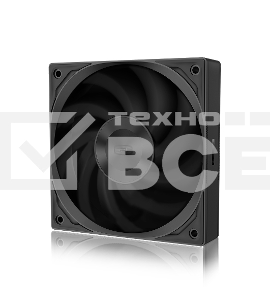 Кулер для корпуса PCCooler F5R120 черный (120x120x25mm, 4-pin PWM, 86.73CFM, 32dBA, 2200RPM)