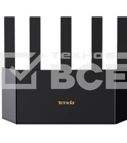 Маршрутизатор Wi-Fi TENDA TX12L PRO двухдиапазонный стандарта AX3000, 5 внешних антенн 6dBi, 1-port 10/100/1000Mbps WAN, 3-ports 10/100/1000Mbps LAN