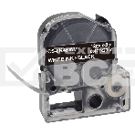 Картридж ленточный Cactus CS-LK4BWV белый шрифт, черный фон (12 мм, 9 м) для Epson LW300/LW400/LW700/LW600P/LW1000P/K400/Z700/Z900, фото4