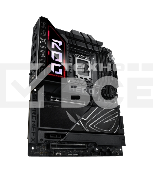 Материнская плата ASUS ROG MAXIMUS Z890 HERO, LGA 1851, Intel Z890, 4xDDR5, 4xSATA, 6xM.2, 1xPCIe 5.0 x16, 1xPCIe 4.0 x4, 1xPCIe x1, 1xHDMI, 2xUSB-C (видеовыход), 4xUSB-A 3.2 Gen 1, 4xUSB-A 3.2 Gen 2, 1xUSB-C 3.2 Gen 2, 2xUSB-C Thunderbolt 4, 2x 5Gb LAN, 