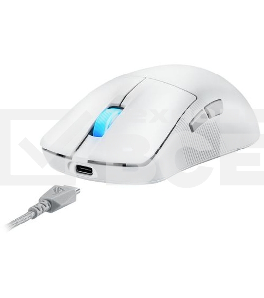 Мышь беспроводная ASUS ROG Harpe Ace Mini белый, 42000 dpi, радиоканал, Bluetooth, USB, кнопки - 5