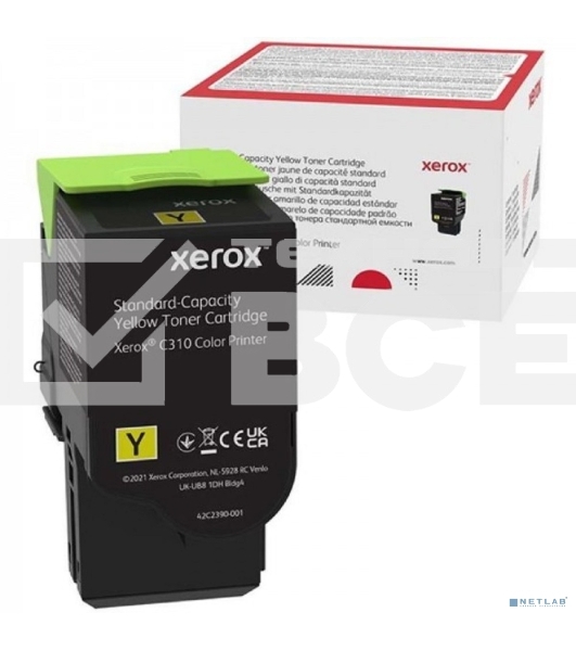 Картридж лазерный XEROX C310 желтый 2K (006R04363)