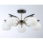 Светильник Ambrella light TR303312/5 BK/SB/FR черный/бронза/белый матовый E27*5 max 60W D560*250, фото4