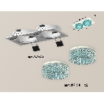 Комплект встраиваемого светильника Ambrella light XC7635023 SWH/BL белый песок/голубой MR16 GU5.3 (C7635, N7194), фото 1