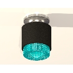 Светильник Ambrella Light XS7511082 SBK/PSL/BL черный песок/серебро полированное/голубой MR16 GU5.3 (N7927, C7511, N7194), фото3