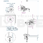 Настольное наклонно-поворотное крепление Kromax OFFICE-5, для 2-х LCD мониторов 13