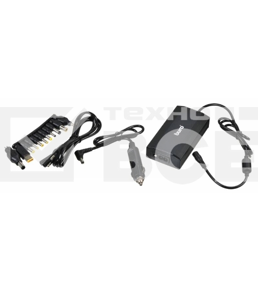Блок питания Buro ручной 65W 12V-24V 11-connectors 3.2A 1xUSB 0.6A от бытовой электросети/от прикуривателя