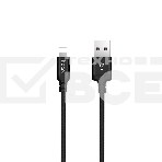 Кабель HOCO X14 USB 2.0, AM/Lightning M, черный, 1м, фото2