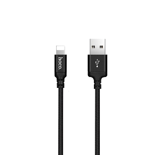 Кабель HOCO X14 USB 2.0, AM/Lightning M, черный, 1м