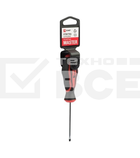 Отвертка SL3.5х75мм Master Basic EKF sl-3.5-75-mas