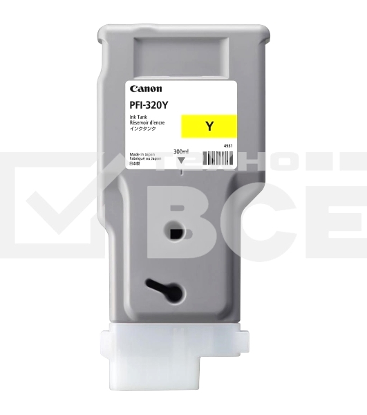 Картридж струйный Canon PFI-320 Y 2893C001 желтый (300мл) для Canon Canon imagePROGRAF TM-200/205