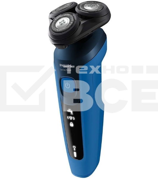 Бритва роторная Philips S5466/17 питан.:элек.сеть/аккум. синий