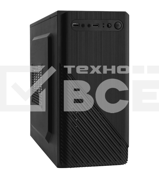 Компьютерный корпус Minitower Exegate BAA-103 Black, mATX, <без БП>, 2*USB, Audio