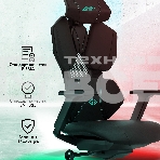 Кресло игровое GMNG GG-CH210B черный сиденье черный кожзам с подголов. крестов. пластик черный пластик черный, фото22