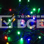Гирлянда Нить 10м, свечение с динамикой, черный ПВХ, 230В, цвет RGB, фото2