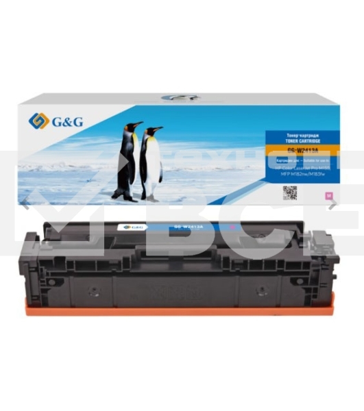 Картридж лазерный G&G GG-W2413A пурпурный (850стр.) для HP Color LaserJet Pro M155;MFP M182nw/M183fw