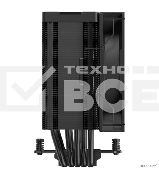 Кулер для процессора DEEPCOOL AG500 DIGITAL ARGB черный, 120 мм, алюминий/медь, 1950 об/мин, 29.4 дБ, 4 pin, 240 Вт, 158 мм