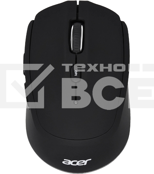 Мышь беспроводная Acer OMR050 черный, 1600 dpi, радиоканал, Bluetooth, USB, кнопки - 6