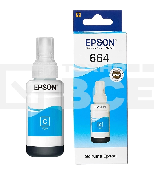 Чернила для EPSON C13T66424A Epson L100 (cyan) 70 мл