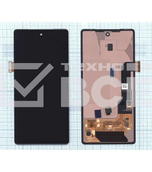 Дисплей (модуль) для Google Pixel 7A в сборе с тачскрином черный orig