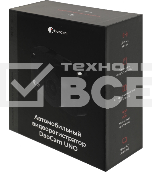 Видеорегистратор DAOCAM Uno Wi-Fi,черный