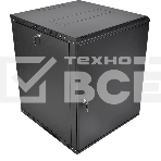 Шкаф телекоммуникационный настенный разборный ЦМО ЭКОНОМ 15U (600  350) дверь металл, цвет черный, фото4