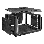 Шкаф телекоммуникационный 19' настенный 6U ExeGate EC-WM-6U.600.M.BLACK (19', 6U, 600x600x370 мм (ШхГхВ), передняя дверь металл, съемные боковые панели, пыле- и влагозащита IP23, черный RAL 9004), фото4