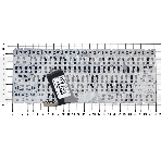 Клавиатура для ноутбука HP Elitebook 2560P 2570P черная с черной рамкой, фото 1