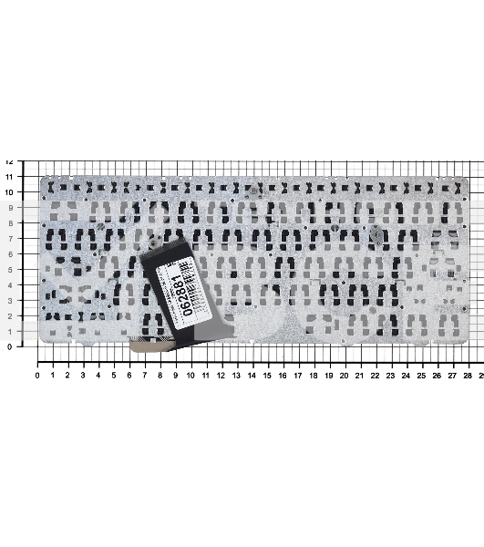 Клавиатура для ноутбука HP Elitebook 2560P 2570P черная с черной рамкой