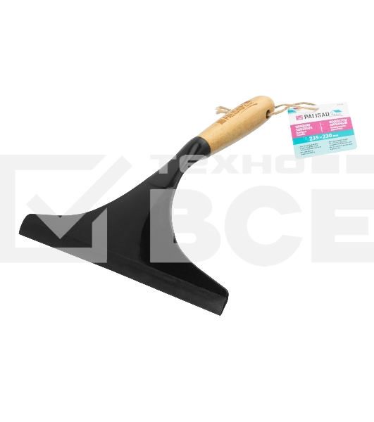 Водосгон оконный 235х230 мм, бамбуковая рукоятка, Home Palisad