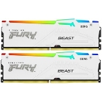 Оперативная память Kingston Fury Beast, DDR5, 32Gb (2x16Gb), 6000MHz, CL36, DIMM, с радиаторами, RGB, белый, фото12