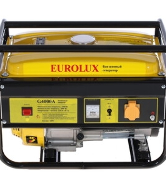 Электрогенератор бензиновый Eurolux G4000A, 3.3 кВт, 68 дБ, 39 кг