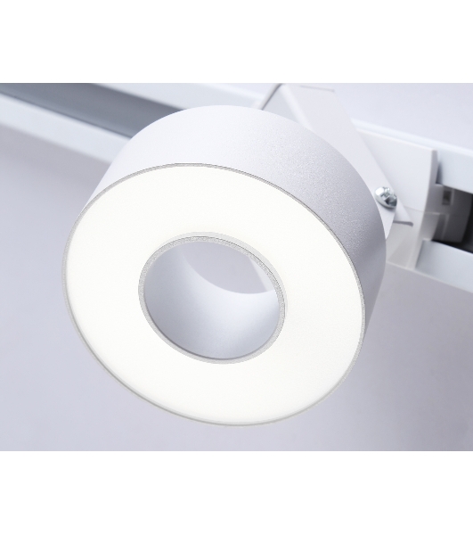 Трековый однофазный светодиодный светильник Ambrella light GL6861 WH белый LED 10W 4200K D75*80