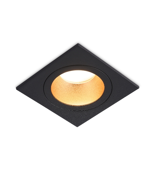 Встраиваемый точечный светильник Ambrella light TN102829 BK/GD черный/золото GU5.3 92*92*50