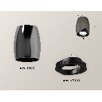 Светильник Ambrella Light XS1123002 DCH/PBK черный хром/черный полированный MR16 GU5.3 (C1123, N7002), фото 1