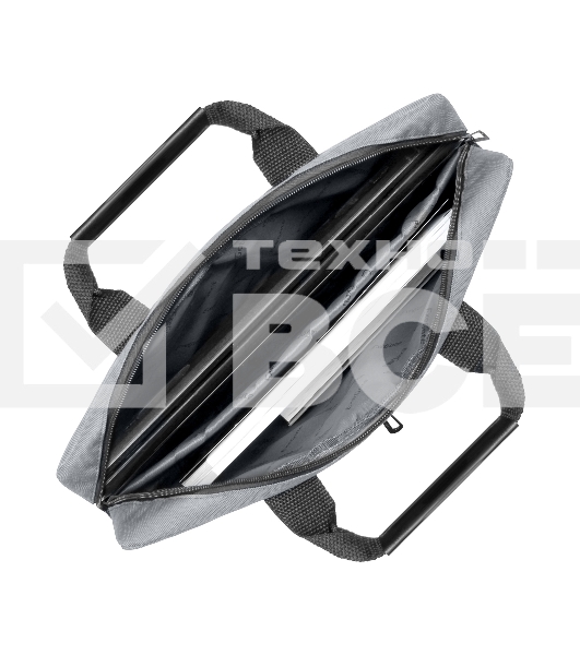 Сумка Exegate Office F1590 Grey, серая, полиэстер, для ноутбуков до 15.6
