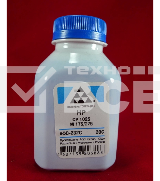 Тонер HP CP 1025/M 175/275 Cyan, (фл.30г.) AQC фас. Россия
