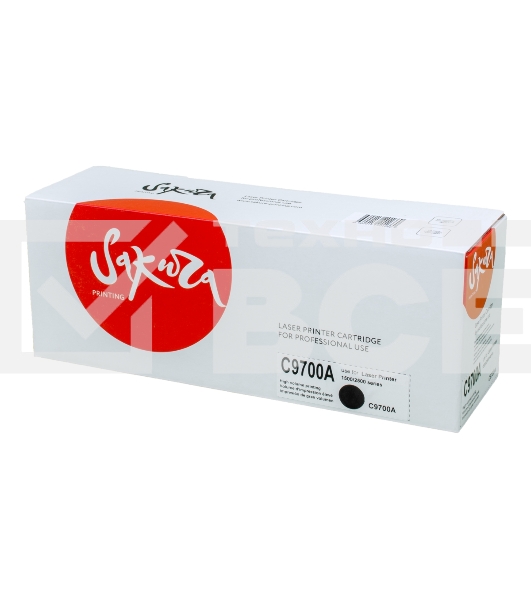 Картридж лазерный Sakura C9700A для HPColor LaserJet 1500/2500 series, черный, 4000 к.