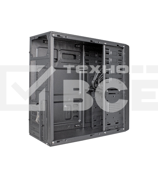 Корпус Miditower ExeGate XP-402U Black, ATX, <XP600, Black,120mm>, 2*USB+1*USB3.0, Audio