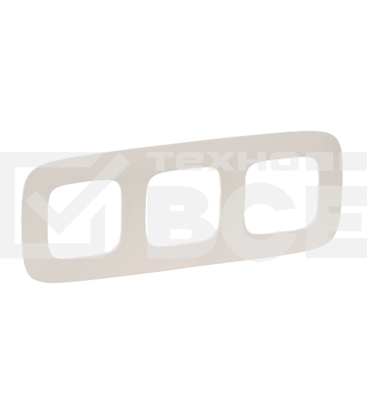 Рамка 'Слоновая кость' Valena ALLURE. . 3-постовая универсальная Valena ALLURE. Рамка 'Слоновая кость'. 3-постовая универсальная