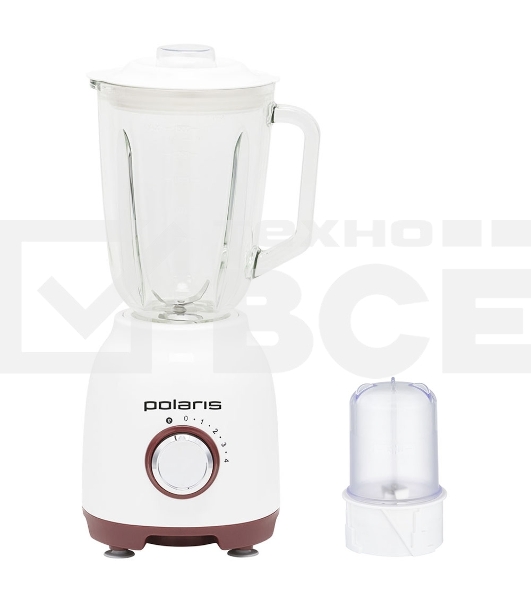 Блендер стационарный Polaris PTB 0821G Белый/Красный