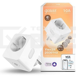 Сетевой переходник (Умная розетка) Smart Home 2300W 207-253V 10А IP20 c заземлением