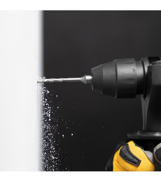 Бур по бетону, двойная спираль, Cobalt W-tip, 5x110 мм, SDS PLUS Denzel