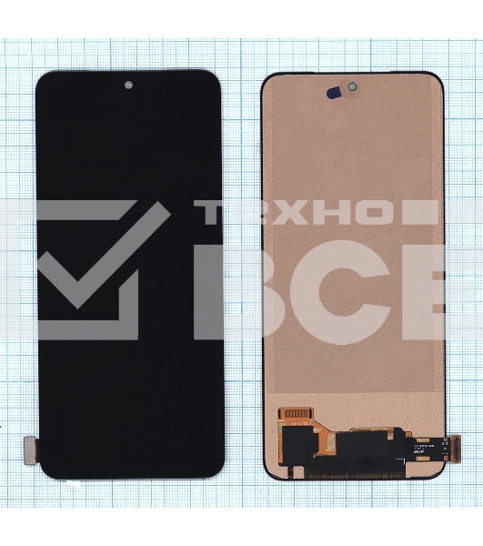 Дисплей для Xiaomi Redmi Note 10, Redmi Note 10S, Poco M5s (TFT) черный