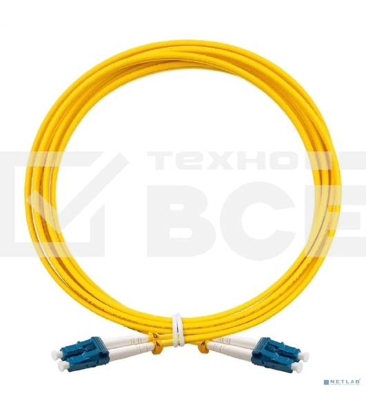 Патч-корд волоконно-оптический ExeGate FC-D-9-LC-LC-3M-LSZH (Шнур ВО SM 9/125 (OS2/G.652.D), LC/UPC-LC/UPC, Duplex, LSZH, 3м)